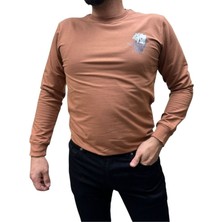 Blue Valley Baskı Desenli 2 Iplik Erkek Sweat - Iskambil