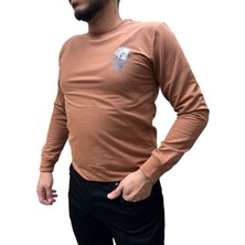 Blue Valley Baskı Desenli 2 Iplik Erkek Sweat - Iskambil