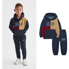 Emila Kids Erkek Çocuk Kışlık Pamuklu Sweatshirt Eşofman Alt-Üst Takım