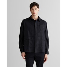 Gant Erkek Siyah Oversize Fit Gömlek 3824322T.5