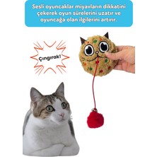 Miyav Miyavcafe 2'li Kedi Oyuncak Seti Catnipli Carameow Latte, Hışırtılı Kurabiye Sesli Kedi Oyuncakları