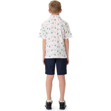 Callaway Boys All Over Flamingo Printed Erkek Çocuk Tsirt