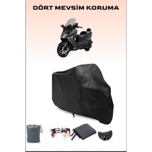 Breen Sym Joymax 250I Uyumlu Siyah Motorsiklet Branda, Motor Örtüsü