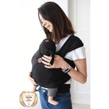 İlays Mabel Premium Esnek Wrap Sling Siyah( Babysling - Sling - Bebek Taşıma Şalı - Babywearing - Kanguru )