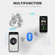 Vothoon D60 2x Motosiklet Kask Kulaklığı Bluetooth Intercom Rgb Işıklı 2 Intercom Bağlantılı