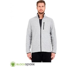 Blackspade Önden Fermuarlı Polar Mont Gri M