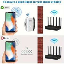 Wifi Repeater Sinyal Güçlendirici Access Point 300MBPS Kablosuz Kolay Kurulum Repeater Access Point