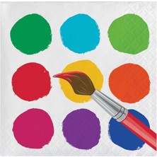 Ofis Turka Renkli Boyama Partisi 16 Lı Küçük Peçete