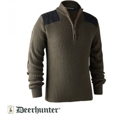 Deerhunter Rogaland Yarım Fermuarlı Kahve Kazak 2x