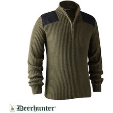 Deerhunter Rogaland Yarım Fermuarlı Yeşil Kazak L