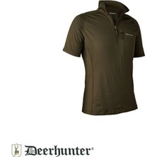 Deerhunter Yaka Fermuarlı K.kollu Yeşil Tişört 2xl