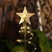 Solar LED Christmas Tree Lights Güneş Enerjili LED Yılbaşı Ağacı Bahçe Balkon Teras Aydınlatma