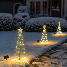 Solar LED Christmas Tree Lights Güneş Enerjili LED Yılbaşı Ağacı Bahçe Balkon Teras Aydınlatma