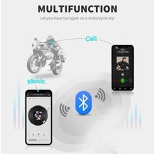 D60 5x Motosiklet Kask Kulaklığı Bluetooth Intercom 5 Intercom Bağlantılı