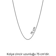 Pınkmark Kadın Gold Uzun 75 cm Klipsiz Kararmaz Kaplamalı Kolye PMKL25628