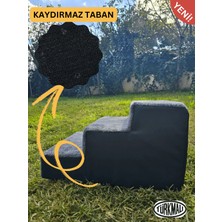 Holidog Kedi Ve Köpek Merdiveni Evcil Hayvan Merdiveni Yumuşak Basamaklı Fermuarlı 30cm X 45cm X 35cm