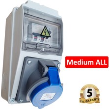 Elektrikli Araç Kombinasyon Kutusu, Tesla Blue Adaptöre Uyumlu, ’’medium All’’ 3X32A + 1X16A