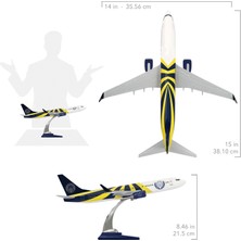 Zekupp Boeing 737-800 1/100 Ölçek Fenerbahçe Lisanslı Sarı Lacivert Tasarım Maket Uçak
 (UCK0186)