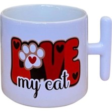 Dearenscom Love My Cat Baskılı Kupa