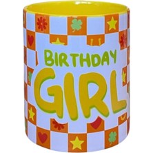 Dearenscom Birthday Girl Sarı Doğum Günü Kupa