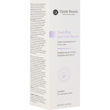 Opale Beauty Depuffing Eye Care Serum 30ML- Antioksidan Koruma ile Aydınlık ve Pürüzsüz Göz Çevresi