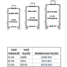 My Saraciye 114 Kamuflaj VALİZ / BAVUL Büyük, Orta, Kabin Boy Kılıf Seti - 114 Kamuflaj