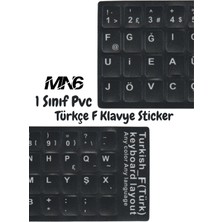 MN6 MF01 Türkçe F Klavye Sticker/Kaliteli PVC-3 Adet/Türkçe F Klavye Etiketi