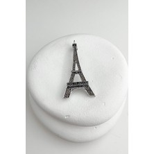 Modex Hematit Taşlı Paris Eyfel Kulesi Broş (6cm)