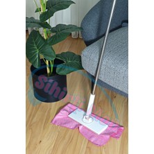 Islak Mendil ve Tüm Bezlerle Uyumlu Sıkıştırmalı Kıskaçlı Mop 32CM Büyük Boy