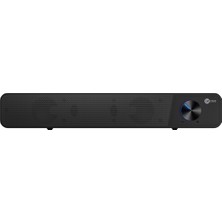 Lecoo DS111 Bluetooth + Kablolu 6W Masaüstü Taşınabilir Stereo Soundbar Hoparlör Siyah