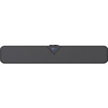 Lecoo DS102 Bluetooth + Kablolu BT/USB/AUX Stereo 6W Soundbar Taşınabilir Hoparlör Siyah