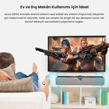 Lecoo DS102 Bluetooth + Kablolu BT/USB/AUX Stereo 6W Soundbar Taşınabilir Hoparlör Siyah