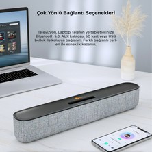 Lecoo DS108 Kablosuz Bluetooth 10W Soundbar Taşınabilir Stereo Hoparlör Siyah