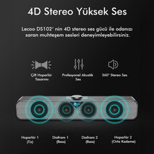 Lecoo DS102 Kablolu USB/AUX 6W Soundbar Taşınabilir Stereo Hoparlör Siyah