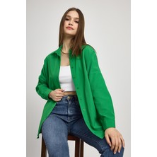 Rays 6621A Arkası Robalı Gömlek Benetton Yeşili