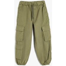 Koton Paraşüt Haki Erkek Çocuk Pantolon 5SKB40065TW