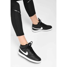 Nike Wmns Court Vision Mid Kadın Sneaker Ayakkabı CD5436-001-SIYAH