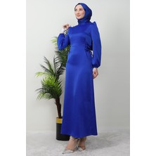 Giza Store Sahra Tesettür Elbise Lacivert