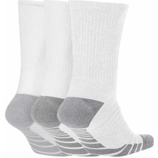 Nike Çorap  U Nk Dry Cush Crew 3pr M Unisex Çorap SX5547-100-BEYAZ