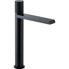 FK-9125 Mat Siyah Yüksek Lavabo Bataryası