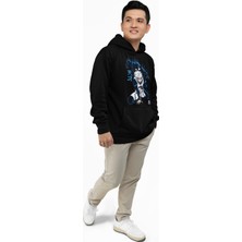 Fuddy Moda Bluelock Seishiro Nagi Kapüşonlu Sweatshirt, Unisex Oversize Anime Baskılı Hoodie