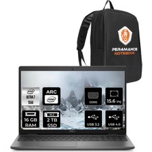 Dell Latitude 3550 Intel Core Ultra 7 155U 16GB 2tb SSD Free Dos 15,6" FHD Taşınabilir Bilgisayar & Per4 Çanta XCTO355015VPUI7P309