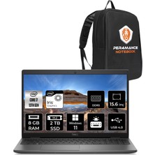 Dell Latitude 3550 Intel Core I7 1355U 8gb 2tb SSD Windows 11 Home 15,6" FHD Taşınabilir Bilgisayar & Per4 Çanta N010L355015UP344