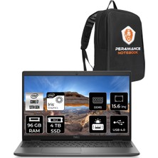 Dell Latitude 3550 Intel Core I7 1355U 96GB 4tb SSD Free Dos 15,6" FHD Taşınabilir Bilgisayar & Per4 Çanta N010L355015UP340