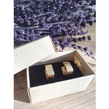 Youqa Atelier Çelik Gold Küpe