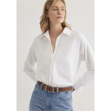 Mavi Kadın Gömlek Oversize / Geniş Kesim 1211030-620