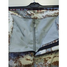 Beyzdenim Kışlık Termal Polarlı Kar Desen Kamuflaj Pantolon Mebranlı
