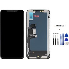 Tkgz Apple iPhone XS MAX Uyumlu Lcd Ekran Dokunmatik (GX MARKA) + TAMİR SETİ