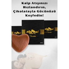 The Brouzzer Energy 24 gr Erkekler Için Çikolata - Ginseng Özlü, Yüksek Kakao Içeriği, Performans Destekleyici