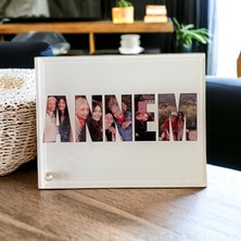 Annem Yazılı Fotoğraflı Cam Çerçeve